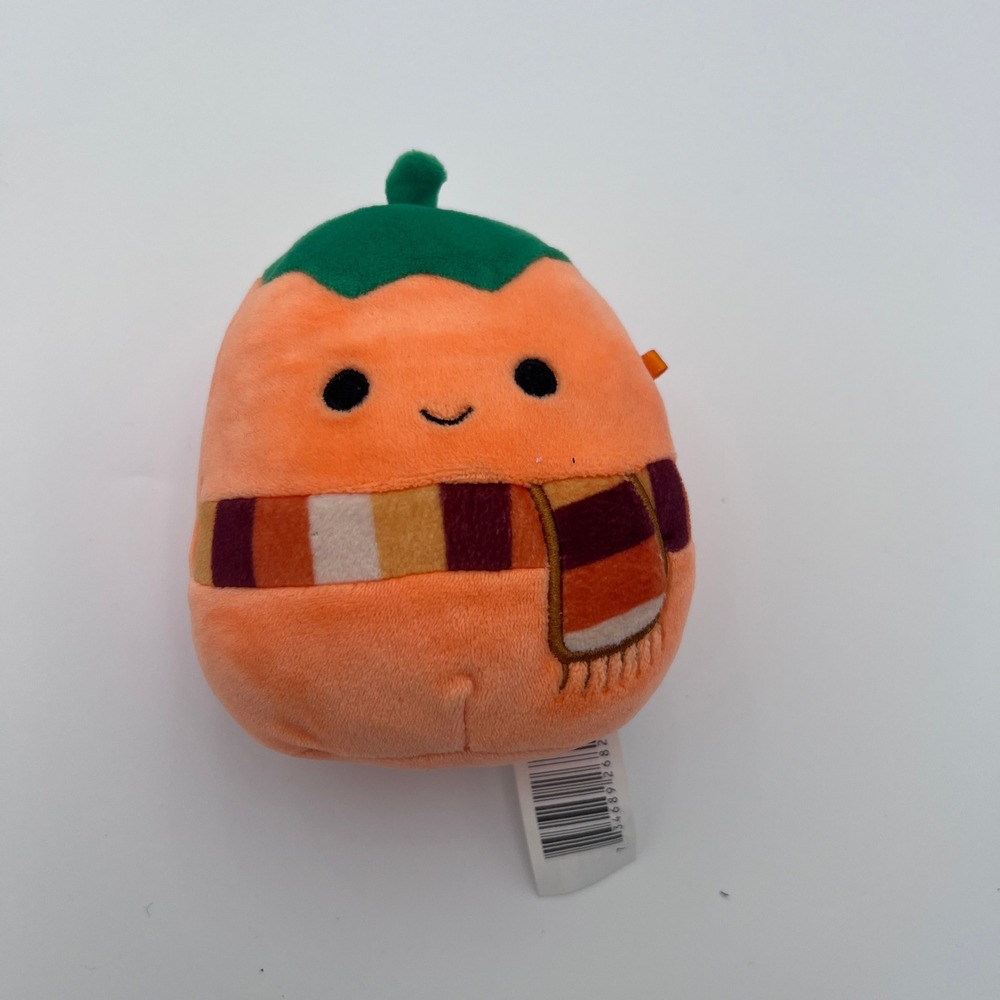 Squishmallows 5 Inch Pumpkin with Scarf Plush Harvest Autumn Stuffed Animal